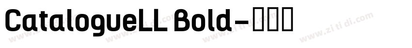 CatalogueLL Bold字体转换